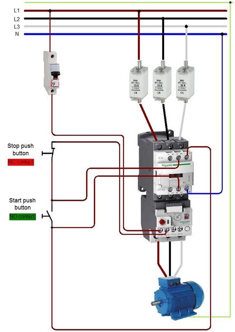 3 phase start stop station wiring diagram 